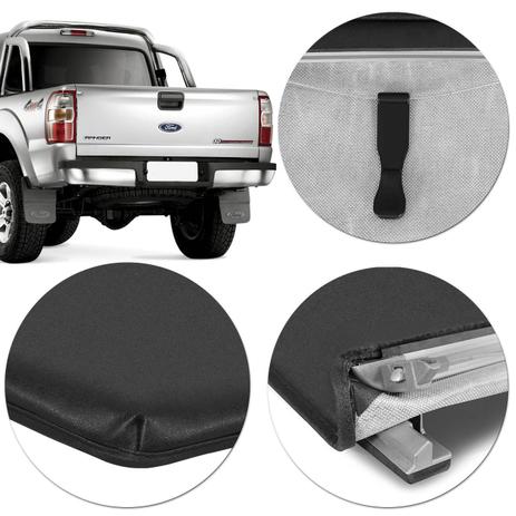 Capota Marítima Ford Ranger Cabine Dupla 1994 A 2012 Modelo Trek - Flash cover Menor preço em Capota Marítima Ford Ranger Cabine Dupla 1994 A 2012 Modelo Trek - Flash cover