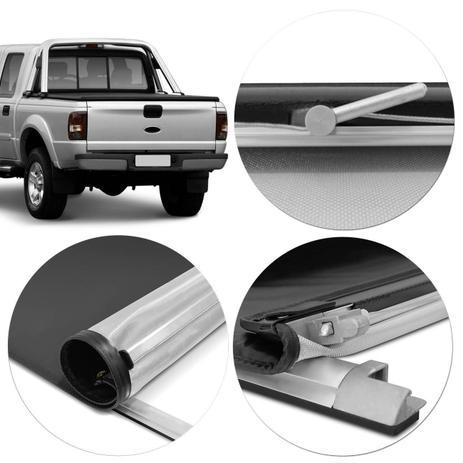 Capota Marítima Ford Ranger Cabine Dupla 1994 A 2012 Trek Roller - Flash cover Menor preço em Capota Marítima Ford Ranger Cabine Dupla 1994 A 2012 Trek Roller - Flash cover