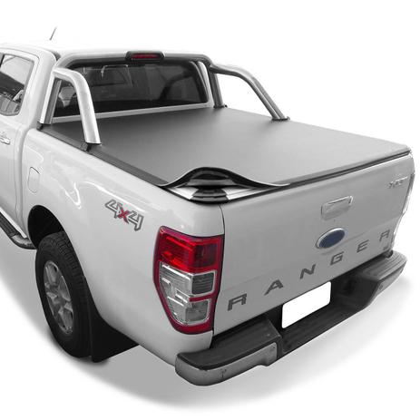 Capota Marítima Ford Ranger XLT Cabine Dupla 2012 a 2018 Santo Antônio Duplo Modelo Baguete - Flash Cover Menor preço em Capota Marítima Ford Ranger XLT Cabine Dupla 2012 a 2018 Santo Antônio Duplo Modelo Baguete - Flash Cover