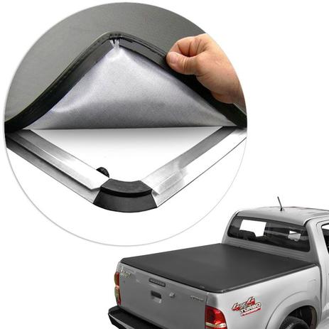 Capota Maritima Hilux 2012 em Diante CD - Modelo Baguete - Flash cover Menor preço em Capota Maritima Hilux 2012 em Diante CD - Modelo Baguete - Flash cover