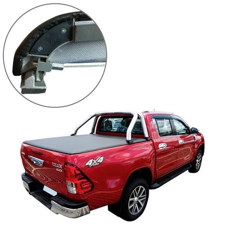 Capota Maritima Hilux 2016 a 2019 Slim Force Aluminio - Flash cover Menor preço em Capota Maritima Hilux 2016 a 2019 Slim Force Aluminio - Flash cover