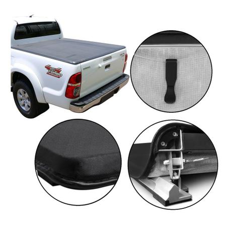Capota Marítima Hilux Cabine Dupla 2005 2015 Sem Santo Antônio Flash Cover FF101F Menor preço em Capota Marítima Hilux Cabine Dupla 2005 2015 Sem Santo Antônio Flash Cover FF101F