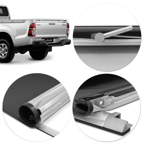 Capota Marítima Hilux Cabine Simples 2005 A 2015 Trek Roller Sem Grade - Flash cover Menor preço em Capota Marítima Hilux Cabine Simples 2005 A 2015 Trek Roller Sem Grade - Flash cover