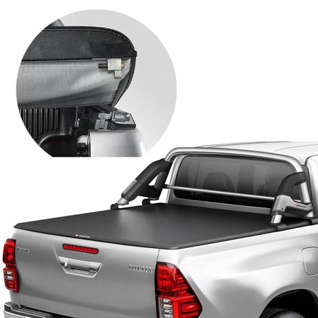 Capota Maritima Hilux CD 2016 a 2019 Trava Aluminio Keko Menor preço em Capota Maritima Hilux CD 2016 a 2019 Trava Aluminio Keko