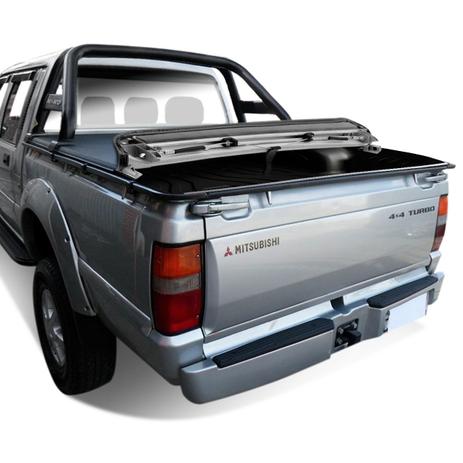 Capota Marítima Mitsubishi L200 1995 A 2003 Modelo Trek Sem Grade Com Santo Antonio Duplo - Flash cover Menor preço em Capota Marítima Mitsubishi L200 1995 A 2003 Modelo Trek Sem Grade Com Santo Antonio Duplo - Flash cover