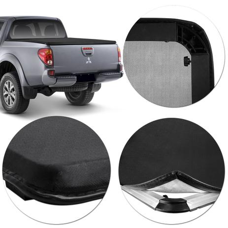 Capota Marítima Mitsubishi L200 Triton 2009 2010 2011 2012 2013 2014 2015 2016 2017 2018 Baguete - Flash cover Menor preço em Capota Marítima Mitsubishi L200 Triton 2009 2010 2011 2012 2013 2014 2015 2016 2017 2018 Baguete - Flash cover