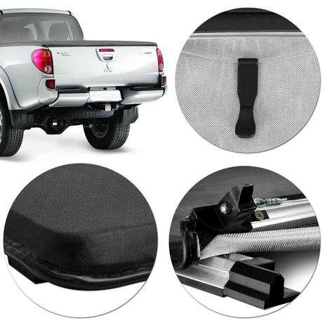 Capota Marítima Mitsubishi L200 Triton 2009 2010 2011 2012 2013 2014 2015 2016 2017 2018 Modelo Trek - Flash cover Menor preço em Capota Marítima Mitsubishi L200 Triton 2009 2010 2011 2012 2013 2014 2015 2016 2017 2018 Modelo Trek - Flash cover