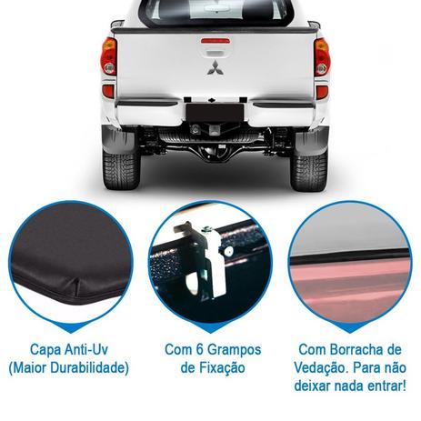 Capota maritima reese premium l-200 triton 2012 a 2016 hls (cacamba curta) Menor preço em Capota maritima reese premium l-200 triton 2012 a 2016 hls (cacamba curta)