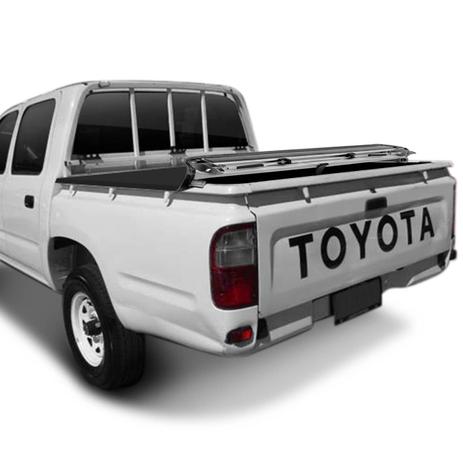 Capota Marítima Toyota Hilux Cabine Dupla 1998 a 2004 Modelo Trek com Grade - Flash cover Menor preço em Capota Marítima Toyota Hilux Cabine Dupla 1998 a 2004 Modelo Trek com Grade - Flash cover