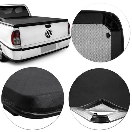 Capota Marítima Vw Saveiro 1998 A 2009 Modelo Baguete Sem Grade Com Estepe - Flash Cover Menor preço em Capota Marítima Vw Saveiro 1998 A 2009 Modelo Baguete Sem Grade Com Estepe - Flash Cover