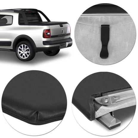 Capota Marítima Vw Saveiro Cross Cabine Dupla 2014 a 2018 Modelo Trek - Flash cover Menor preço em Capota Marítima Vw Saveiro Cross Cabine Dupla 2014 a 2018 Modelo Trek - Flash cover