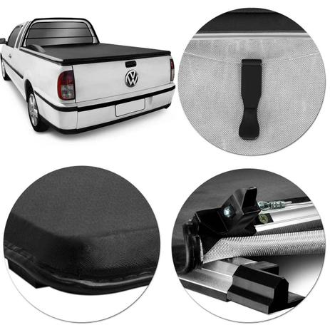 Capota Marítima VW Saveiro G2 G3 G4 Cabine Simples 1998 a 2010 Modelo Trek com Grade e Estepe - Prime Menor preço em Capota Marítima VW Saveiro G2 G3 G4 Cabine Simples 1998 a 2010 Modelo Trek com Grade e Estepe - Prime