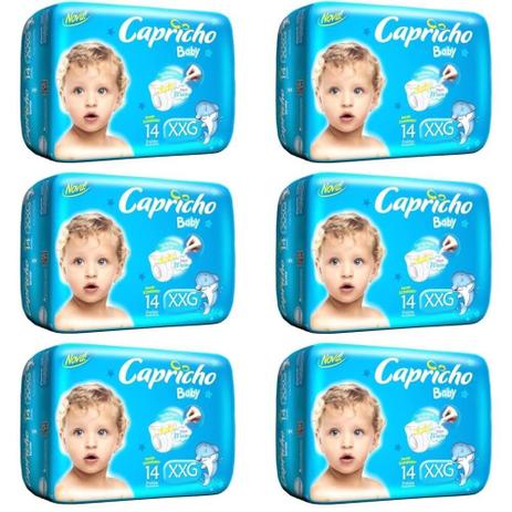 Capricho Baby Prática Fralda Infantil Xxg C/14 (Kit C/06) Menor preço em Capricho Baby Prática Fralda Infantil Xxg C/14 (Kit C/06)
