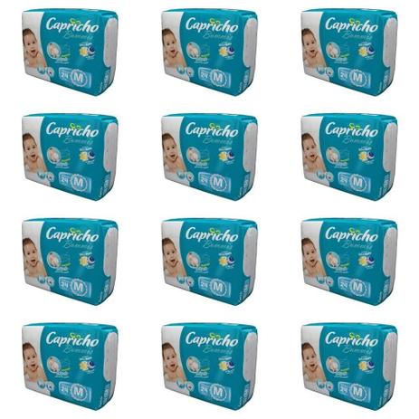 Capricho Bummis Econômica Fralda Infantil M C/24 (Kit C/12) Menor preço em Capricho Bummis Econômica Fralda Infantil M C/24 (Kit C/12)