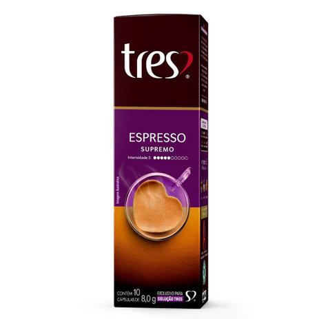 Capsula de Cafe Espresso Supremo Tres 8g CX 10 UN 3 Coracoes é boa?