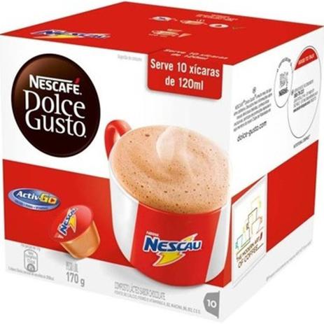 Capsula de Nescau Dolce Gusto 12,8g CX 10 UN Nescafe - Nescafe Dolce Gusto Menor preço em Capsula de Nescau Dolce Gusto 12,8g CX 10 UN Nescafe - Nescafe Dolce Gusto