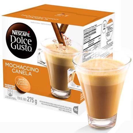 Cápsula Nescafé Dolce Gusto Mochaccino Canela 16 Cápsulas - Nestlé Menor preço em Cápsula Nescafé Dolce Gusto Mochaccino Canela 16 Cápsulas - Nestlé