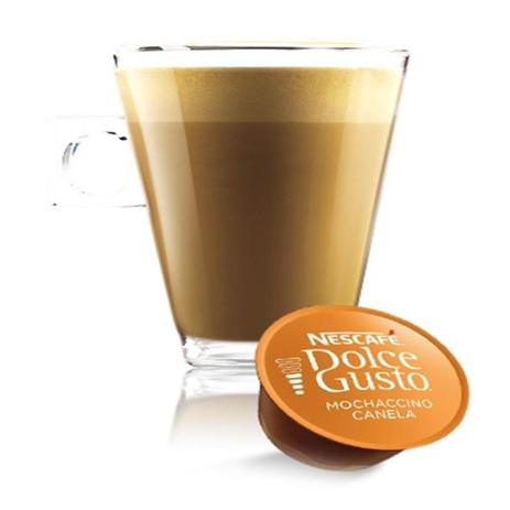 Cápsula Nescafe Dolce Gusto Mochaccino Canela 16 Saches - Nestlé Menor preço em Cápsula Nescafe Dolce Gusto Mochaccino Canela 16 Saches - Nestlé