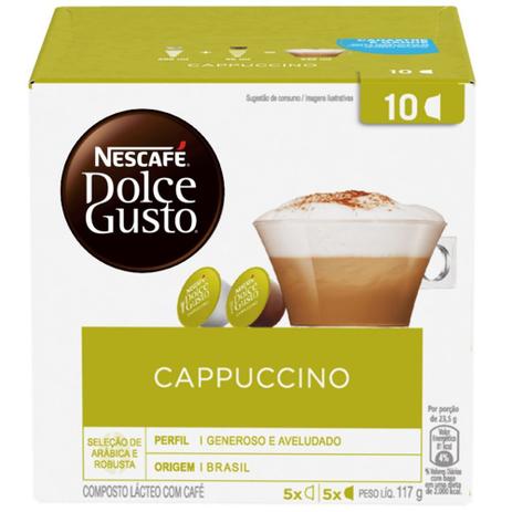 Capsulas Dolce Gusto Cappuccino 10 cápsulas - Nescafé Dolce Gusto Menor preço em Capsulas Dolce Gusto Cappuccino 10 cápsulas - Nescafé Dolce Gusto