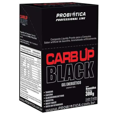 Carb-Up Gel Black com 10 Sachês - Probiótica Menor preço em Carb-Up Gel Black com 10 Sachês - Probiótica