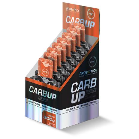 Carb-up gel black - (displey c/ 10 sachês 30g) - probiótica Menor preço em Carb-up gel black - (displey c/ 10 sachês 30g) - probiótica