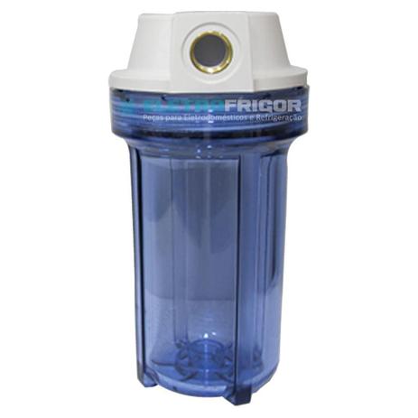 Carcaca filtro agua ap200 planeta agua pa 200 7” 1/2 sem refil azul Menor preço em Carcaca filtro agua ap200 planeta agua pa 200 7” 1/2 sem refil azul
