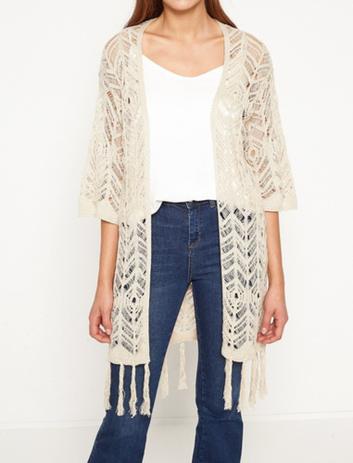 cardigan franja