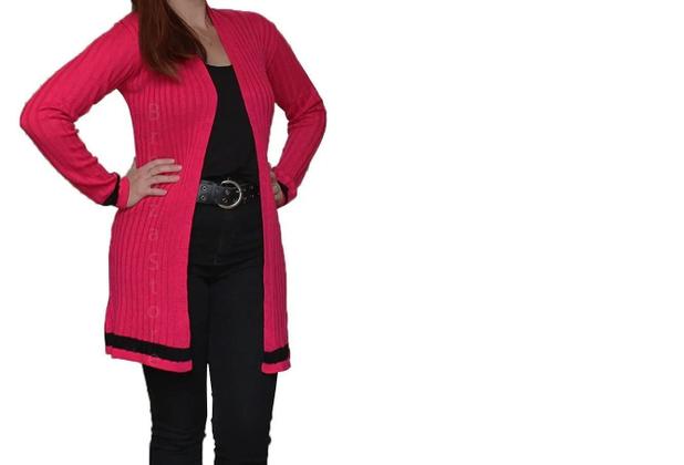 cardigan longo croche