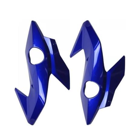 Carenagem lateral farol titan 160 2018/18 ex azul par - Melc Menor preço em Carenagem lateral farol titan 160 2018/18 ex azul par - Melc