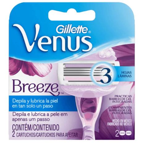 Carga depilatória gillette venus 3 c/2 breeze - Sem marca Menor preço em Carga depilatória gillette venus 3 c/2 breeze - Sem marca