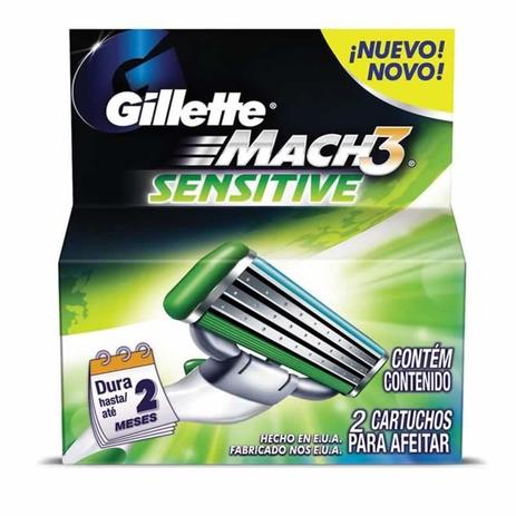 Carga Gillete Mach3 Sensitive Com 2 Unidades - Gillette é ruim? Carga Gillete Mach3 Sensitive Com 2 Unidades - Gillette é boa?
