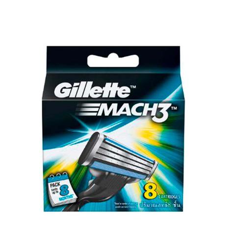 Carga Gillette Mach3 Regular 8 Unidades Menor preço em Carga Gillette Mach3 Regular 8 Unidades