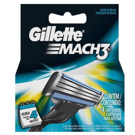 Carga Gillette Mach3 Regular Para Barbear - 4 Cartuchos é boa?