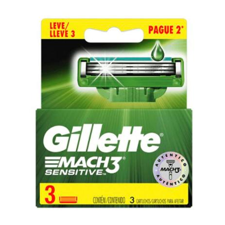Carga Gillette Mach3 Sensitive Leve 3 Pague 2 é boa?