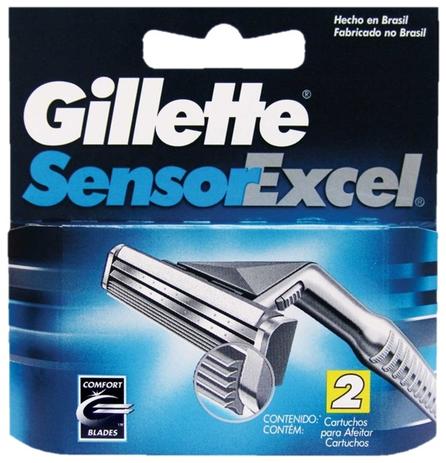 Carga Gillette Sensor Excel c/ 2 unidades Menor preço em Carga Gillette Sensor Excel c/ 2 unidades