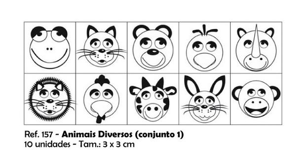 Carimbos Pedagógicos Animais Diversos 3 0x3 0cm Conjunto 1 - Jottplay Menor preço em Carimbos Pedagógicos Animais Diversos 3 0x3 0cm Conjunto 1 - Jottplay