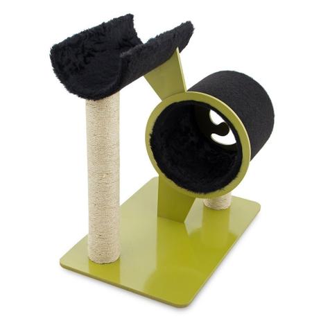 Carlu Pet House Arranhador Full Dourado/Preto Menor preço em Carlu Pet House Arranhador Full Dourado/Preto