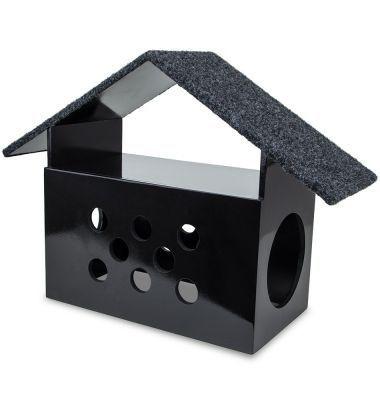 Carlu Pet House Arranhador Little House Preto Menor preço em Carlu Pet House Arranhador Little House Preto