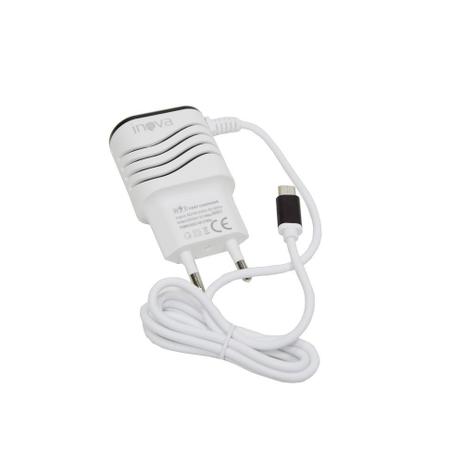 Carregador 3.1A Rápido-Inteligente com 2 USB-1,2M - V8 - Inova Menor preço em Carregador 3.1A Rápido-Inteligente com 2 USB-1,2M - V8 - Inova