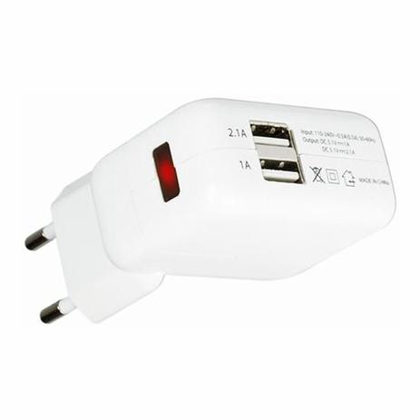 Carregador adaptador c/ 2 usb para iphone/ ipad/ ipod - Xcell Menor preço em Carregador adaptador c/ 2 usb para iphone/ ipad/ ipod - Xcell