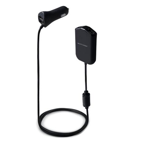 Carregador Automotivo Concept com 4 Portas USB para Banco Traseiro CB116 Preto - Multilaser Menor preço em Carregador Automotivo Concept com 4 Portas USB para Banco Traseiro CB116 Preto - Multilaser