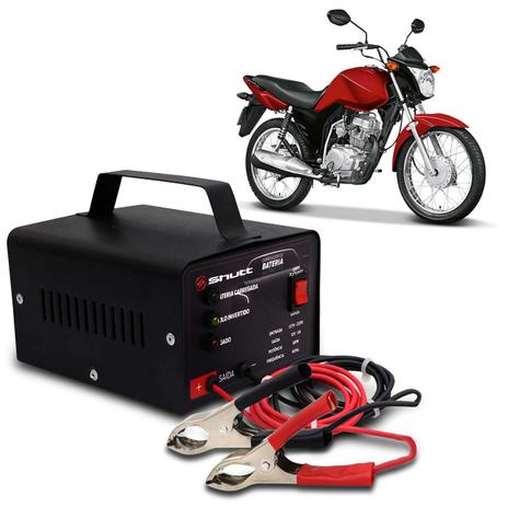 Carregador Bateria Automotivo Para Moto Shutt Bivolt 12V 5A 60W Com Led Indicador Auxiliar Partida Menor preço em Carregador Bateria Automotivo Para Moto Shutt Bivolt 12V 5A 60W Com Led Indicador Auxiliar Partida