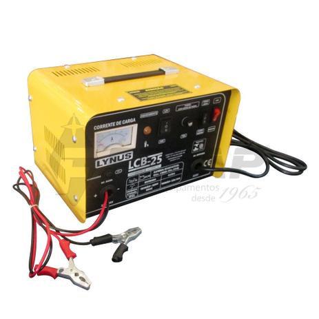 Carregador Bateria Veicular 25 Amp 12/24V - LCB-25 - Lynus Menor preço em Carregador Bateria Veicular 25 Amp 12/24V - LCB-25 - Lynus
