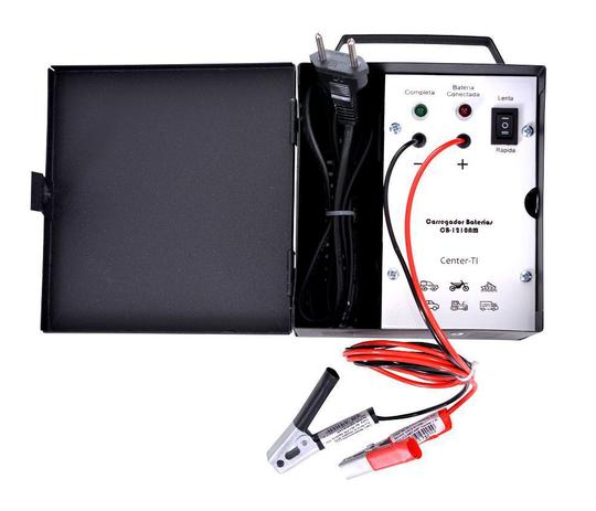 Carregador Baterias Automotivo Lento Rápido 12V 10Ah 110V - LED Maleta - Center-Ti Menor preço em Carregador Baterias Automotivo Lento Rápido 12V 10Ah 110V - LED Maleta - Center-Ti
