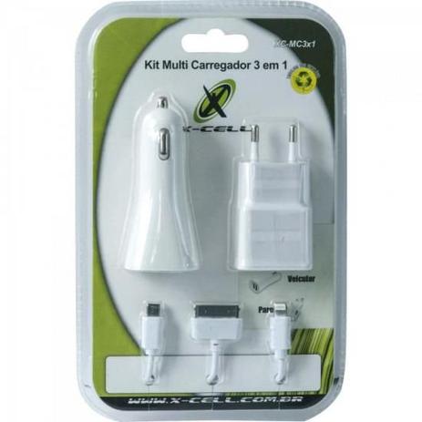 Carregador Celular de Parede Usb+veicular IPH4/5/6+V8 FLEX Menor preço em Carregador Celular de Parede Usb+veicular IPH4/5/6+V8 FLEX