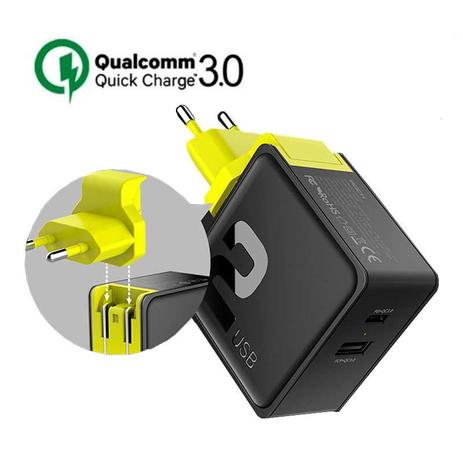Carregador Celular Rock Viagem Quick Charge 3.0 + Fcp 2 Usb é boa?