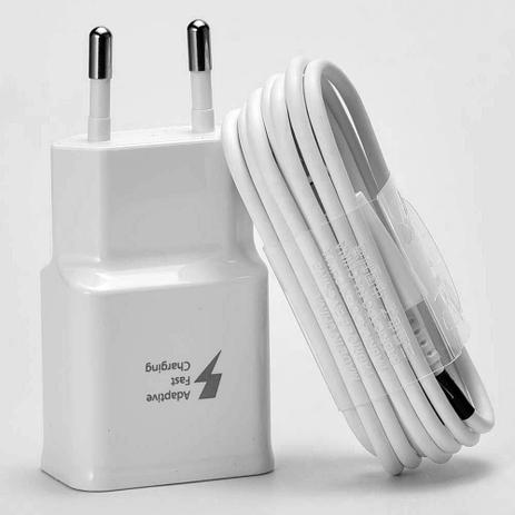 Carregador Com Cabo Type C compatível Galaxy S8 Sm-G950 Branco - Samsung Menor preço em Carregador Com Cabo Type C compatível Galaxy S8 Sm-G950 Branco - Samsung
