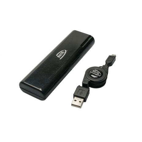 Carregador de bateria por 4 pilhas AA e cabo retrátil USB/ mini USB - I-concepts Menor preço em Carregador de bateria por 4 pilhas AA e cabo retrátil USB/ mini USB - I-concepts