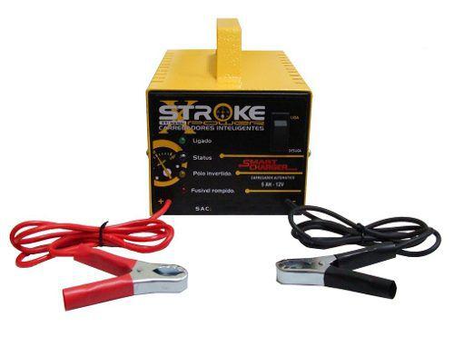 Carregador de Bateria Stroke Power 5ah 12v Inteligente com Led Menor preço em Carregador de Bateria Stroke Power 5ah 12v Inteligente com Led