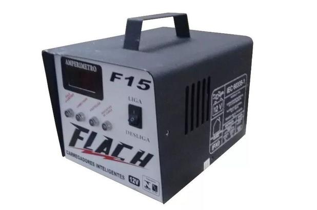 Carregador De Baterias Inteligente F15 Flach Menor preço em Carregador De Baterias Inteligente F15 Flach